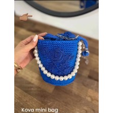 Inci Detaylı El Yapımı Örgü Kadın Omuz Çantası – Zincir Askılı Şık Tasarım Mini Çanta