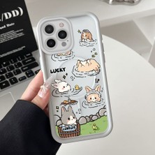 Ucuc iPhone 15 Pro Uyumlu Manyetik Halkalı Yarı Sayda Mat Kamera Koruma Anti-Darbe Silikon Kılıf