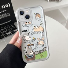 Ucuc iPhone 15 Plus Uyumlu Manyetik Halkalı Yarı Sayda Mat Kamera Koruma Anti-Darbe Silikon Kılıf