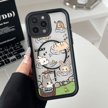 Ucuc iPhone 16 Pro Max Uyumlu Manyetik Halkalı Yarı Sayda Mat Kamera Koruma Anti-Darbe Silikon Kılıf