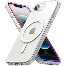 Nezih Case iPhone 17E Uyumlu Magsafe Sarj Destekli Sararmaya Dayanıklı Şeffaf Transparan Kılıf