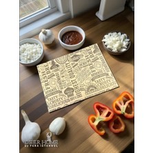 Deer Home By Pera İstanbul Yağlı Kağıt 35X25 cm Sunum ve Servis Kağıdı - Burger, Pizza, Sandviç Için Baskılı 50 Adet