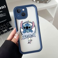 Ucuc iPhone 14 Plus Uyumlu Manyetik Halkalı Yarı Sayda Mat Kamera Koruma Anti-Darbe Silikon Kılıf