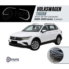 Fams Otomotiv Vw Tiguan Facelift 2020-2023 Arası Krom Sis Farı Çerçevesi 2 Prç, P.Çelik