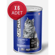 Catplus Pate Okyanus Balıklı Yetişkin Kedi Konserve Yaş Mama 395 Gr x 6 Adet