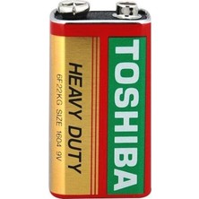 Toshiba 6F22KG Süper 9 Volt Pil Kare Pil 9V  Tekli