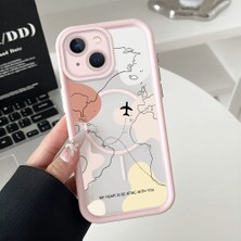 Ucuc iPhone 15 Plus Uyumlu Manyetik Halkalı Yarı Sayda Mat Kamera Koruma Anti-Darbe Silikon Kılıf