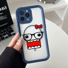 Ucuc iPhone 14 Pro Max Uyumlu Manyetik Halkalı Yarı Sayda Mat Kamera Koruma Anti-Darbe Silikon Kılıf