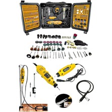 Moonshop Pro Seri 350 Parça Çift Makinalı Çok Fonksiyonlu Gravür Oyma Dremel Taşlama Zımpara Kesme Set