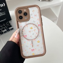 Ucuc iPhone 16 Pro Max Uyumlu Manyetik Halkalı Yarı Sayda Mat Kamera Koruma Anti-Darbe Silikon Kılıf