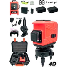 Moonshop Pro 360° 12 Köşe Otomatik Hizalamalı Lazer Metre Hizalama Yeşil Çizgili Lazer Hizalama Su Terazisi.