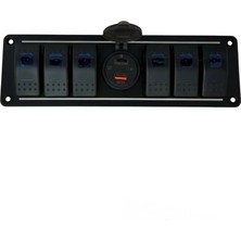 Shuivan Shuıvan Switch Panel 6'lı USB Qc 3.0 Pd Voltmetre Kontrol Paneli