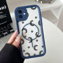 Ucuc iPhone 11 Uyumlu Manyetik Halkalı Yarı Sayda Mat Kamera Koruma Anti-Darbe Silikon Kılıf