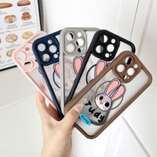 Ucuc iPhone 13 Uyumlu Manyetik Halkalı Yarı Sayda Mat Kamera Koruma Anti-Darbe Silikon Kılıf