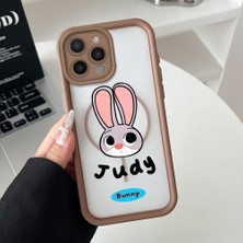 Ucuc iPhone 15 Pro Max Uyumlu Manyetik Halkalı Yarı Sayda Mat Kamera Koruma Anti-Darbe Silikon Kılıf