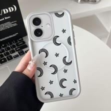 Ucuc iPhone 16 Uyumlu Manyetik Halkalı Yarı Sayda Mat Kamera Koruma Anti-Darbe Silikon Kılıf