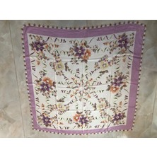 Mor Tırtıl El Işi Oyalı Yazma,eşarp Çeyizlik Hediyelik