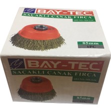 Bay-Tec 85 Mm Saçaklı Çanak Tel Fırça Dayanıklı Özelliklerle Hırdavat Ürünü