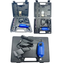 Moonshop Özel Çelik Alaşımlı Çantalı 85 Parça 88 Watt Mini Hobi Kalıpçı Taşlama Gravür Oyma Makinesi Seti