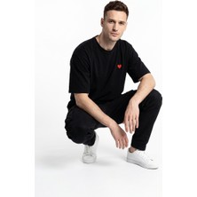 Unisex Kalp Oversize T-Shirt