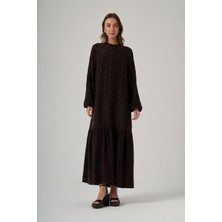 Nuss 2026 Önü Düğme Detaylı Cupra Elbise