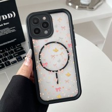 Ucuc iPhone 14 Pro Uyumlu Manyetik Halkalı Yarı Sayda Mat Kamera Koruma Anti-Darbe Silikon Kılıf