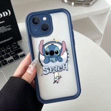 Ucuc iPhone 15 Plus Uyumlu Manyetik Halkalı Yarı Sayda Mat Kamera Koruma Anti-Darbe Silikon Kılıf