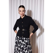 Missemramiss Misssemramiss 5307 Belle Noır Midi  Hırka