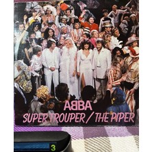 Plakantik Abba - Super Trouper / The Piper - Orijinal 45'lik Plak (1980)