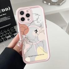 Ucuc iPhone 14 Pro Uyumlu Manyetik Halkalı Yarı Sayda Mat Kamera Koruma Anti-Darbe Silikon Kılıf