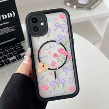 Ucuc iPhone 11 Uyumlu Manyetik Halkalı Yarı Sayda Mat Kamera Koruma Anti-Darbe Silikon Kılıf