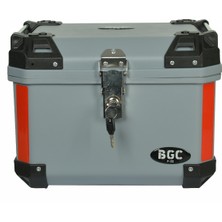 Bgc Motorsiklet Arka Çanta Gri Kare Model +Bağlantı Aparatları