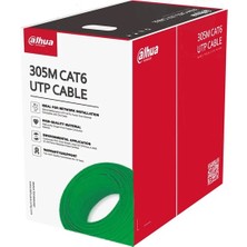 Dahua Cat6 Beyaz Utp Saf Bakır (305M) -Yeşil