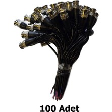 CHESTER Bnc Erkek Konnektör Kamera Görüntü Bağlantı Kablosu 100 Adet - Cctv Güvenlik Sistemleri Ara Kablo