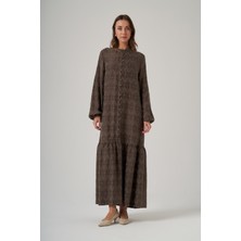 Nuss 2026 Önü Düğme Detaylı Cupra Elbise