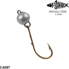 Mafsallı Jighead - Hareketli Kurşunlu Iğne - Fishack - 5 Gram - 3'lü Paket