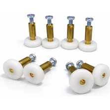 AYRINTISHOP Banyo Duşakabin ve Cam Kabin Tekerleri Çap 18MM Boy Uzunluk 24MM 8 Adet