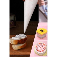 Porsima PBT-164 Krema Kek Pasta Süsleme Kullan At Krem Şanti Sıkma Torbası Pastacılık Malzemeleri 50 Adet