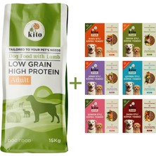 Kuzu Etli Yetişkin Köpek Maması 15 Kg + Kito Fresh %100 Taze İçerikli Mama Tanışma Paketi