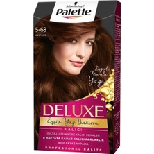 Palette Deluxe Saç Boyası 5.68 Kestane Canlı Renkler ve Uzun Süre Kalıcı Özellikler Sunar