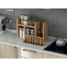 Bicabin Luna Ayarlanabilir Kitaplık Masaüstü Tezgahüstü Düzenleyici Raf -Atlantik Çam