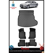 Rizline Mercedes C Serisi 2014-2021 Sedan - Rampalı Kulaklı Bagaj Havuzu ve Havuzlu Paspas