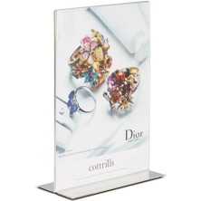 Arte Display T Tipi Dikey A5 Pleksi Masaüstü Şeffaf Föylük Broşürlük Fiyatlık 25LI Paket