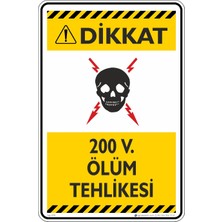 İsg Tabelam 25X35CM/KOMPOZIT/ 220 V. Ölüm Tehlikesi