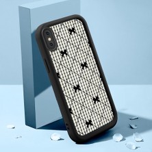 HONTINGA iPhone Xs Max ile Uyumlu Kılıfı Düşüme Önleyici Basitlik Anti Düşme Kamera Korumali Şirin Kedi Siyah Çizgili Desen Yumuşak Silikon Telefon Kılıfı Kadın ve Erkek Için Uygundur K2-0457