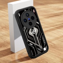 HONTINGA Vivo X300 ile Uyumlu Kılıfı Düşüme Önleyici Basitlik Anti Düşme Kamera Korumali Şirin Kedi Siyah Klasik Desen Yumuşak Silikon Telefon Kılıfı Kadın ve Erkek Için Uygundur K2-0263