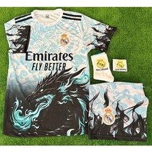 Alaturka Mix Real Madrid 2026 Kylian Mbappe Dragon Ejder Desenli New Sezon Çocuk Forması 4'lü Set