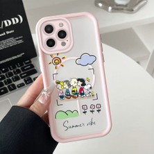 Ucuc iPhone 15 Pro Uyumlu Manyetik Halkalı Yarı Sayda Mat Kamera Koruma Anti-Darbe Silikon Kılıf