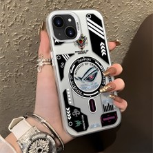 HONTINGA iPhone 15 Plus ile Uyumlu Kılıfı Silikon Kenar Sert Arka Düşüme Önleyici Basitlik Anti Düşme Kamera Korumali Yaratıcılık Desen Telefon Kılıfı Kadın ve Erkek Için Uygundur K1-0855