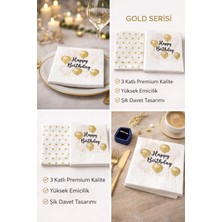 CKM Silikon 2li Doğum Günü Konseptli Premium Peçete